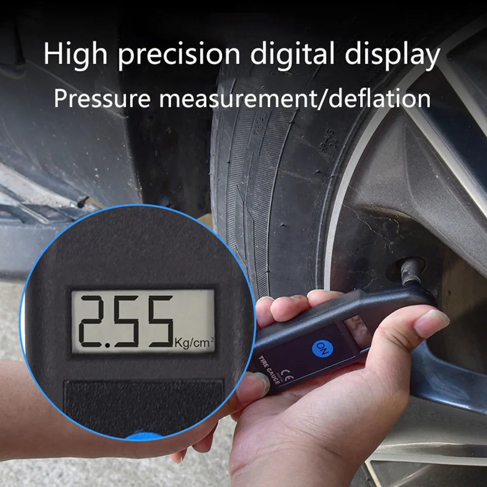Digital Tire Pressure Gauge – LCD Display PSI / BAR / KPA / Kg/cm²