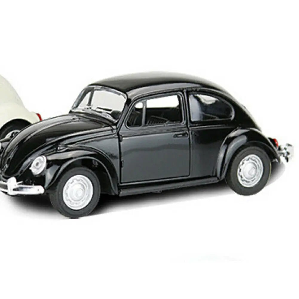 Vintage Beetle Diecast Pull-Back Car Model – Collector & Kids Toy