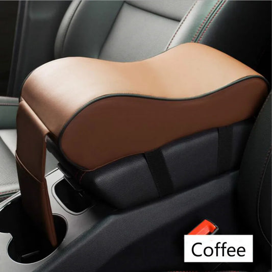 Memory Foam Car Armrest Cushion Pad – Leather, Ergonomic, 4 Colors