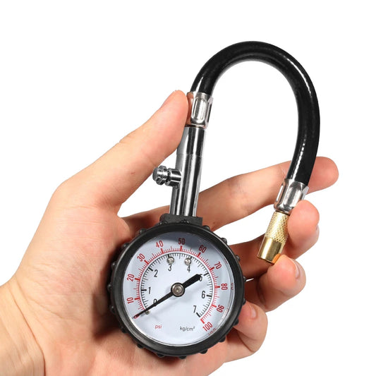 1. Manometro per pressione pneumatici 0-100PSI con tubo lungo, tester aria pneumatici ad alta precisione per auto, moto, sistema di monitoraggio