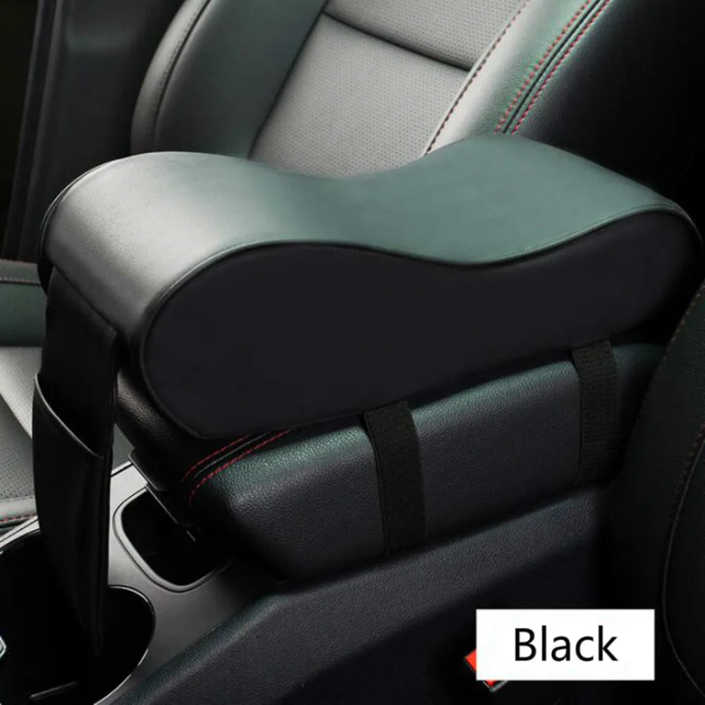 Memory Foam Car Armrest Cushion Pad – Leather, Ergonomic, 4 Colors