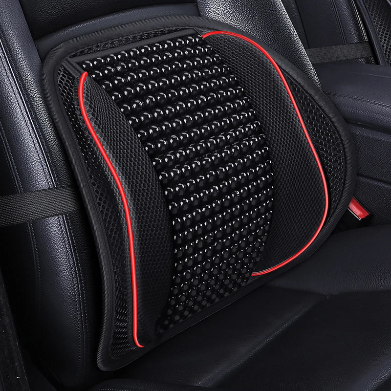 Car Lumbar Support Cushion – Mesh Back & Waist Pad