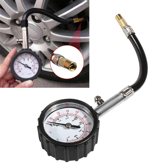 1. Manometro per pressione pneumatici 0-100PSI con tubo lungo, tester aria pneumatici ad alta precisione per auto, moto, sistema di monitoraggio