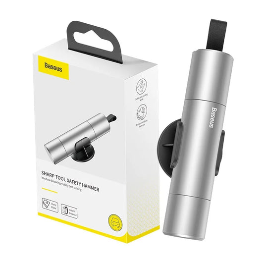 Martillo de emergencia para auto - Rompeventanas y cortador de cinturón de seguridad, herramienta de escape para salvar vidas