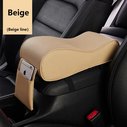 Memory Foam Car Armrest Cushion Pad – Leather, Ergonomic, 4 Colors