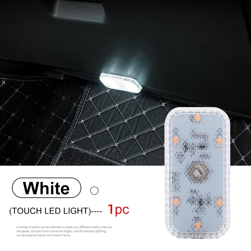 LED Touch Light Mini Wireless Car Interior Reading Lamp USB
