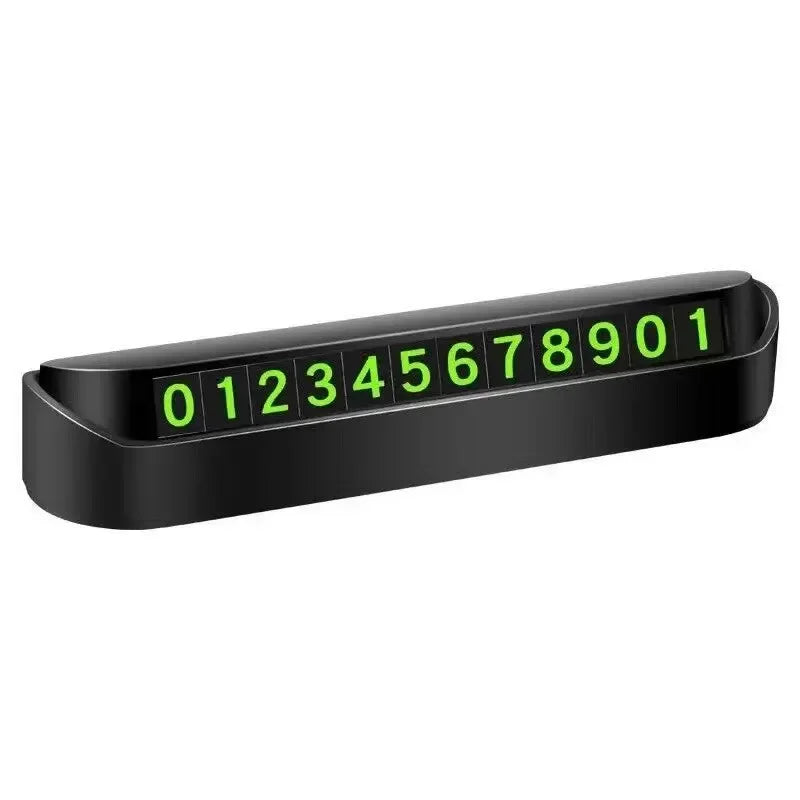 Temporary Parking Card with Hidden Phone Number Display