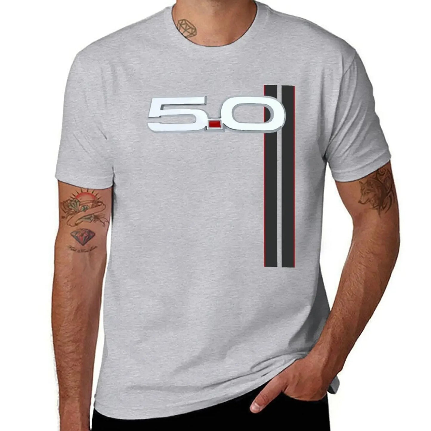 Racing Stripes Graphic T-Shirt | V8 GT Muscle Car Tee