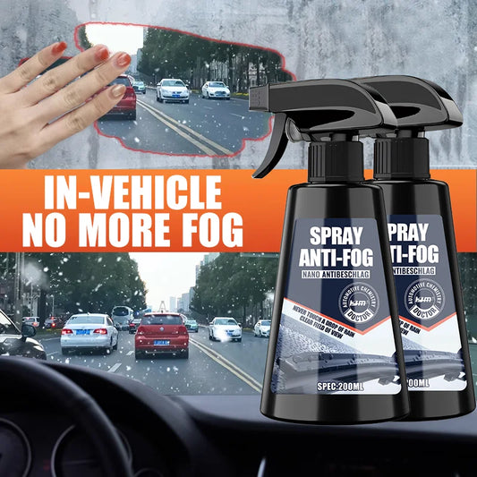 Car Glass Anti-Rain & Anti-Fog Spray – 200ml Hydrophobic Coating