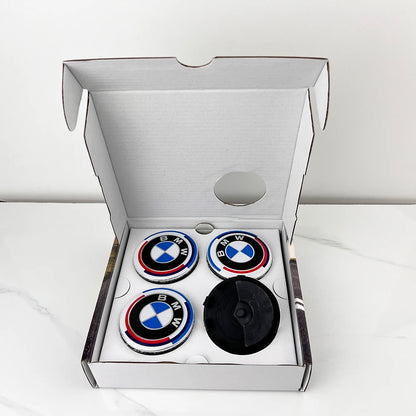 4Pcs Floating Wheel Hub Center Caps 56mm 68mm – 50th Anniversary Edition