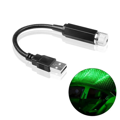 USB Starry Sky Car Roof Light Projector