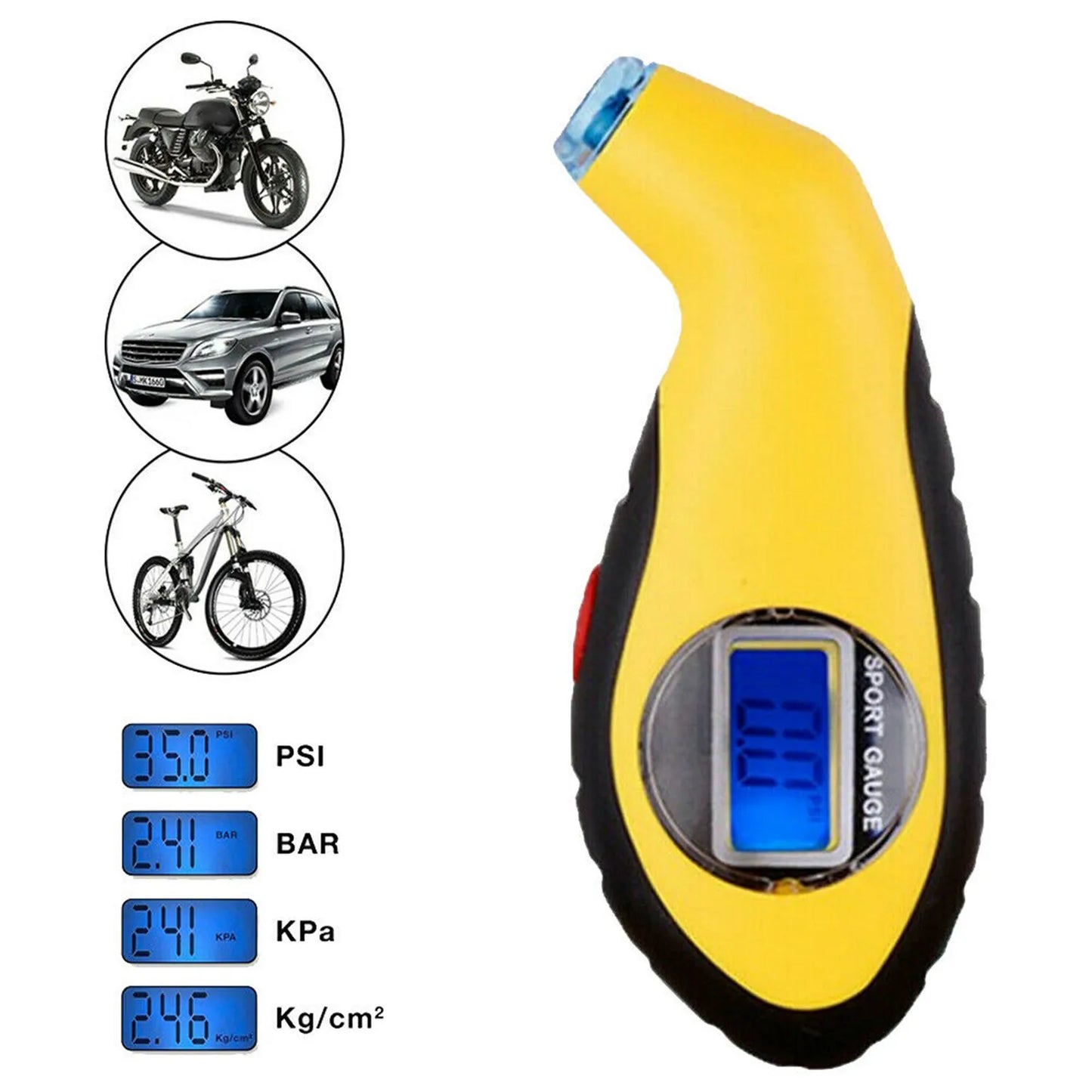 Portable Tire Pressure Gauge – Mini LCD Digital Meter for Cars & Motorcycles