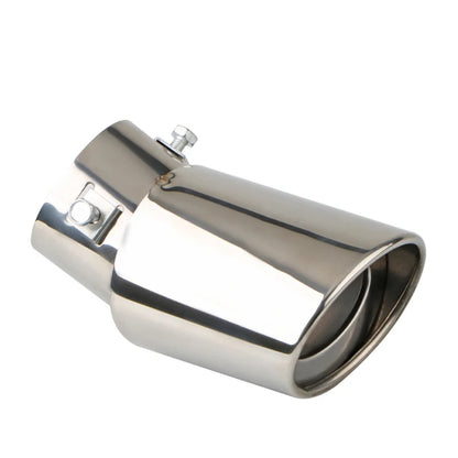 Stainless Steel Exhaust Muffler Tip - 2.5" Inlet Chrome & Color Finish