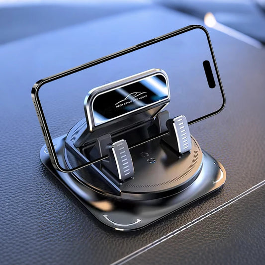Anti-Slip Silicone Dashboard Phone Mount - 360° Rotation Universal Navigation Holder
