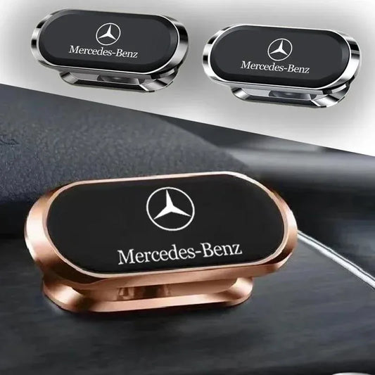 Metal Magnetic Car Phone Holder – 61x24mm | Black & Silver
