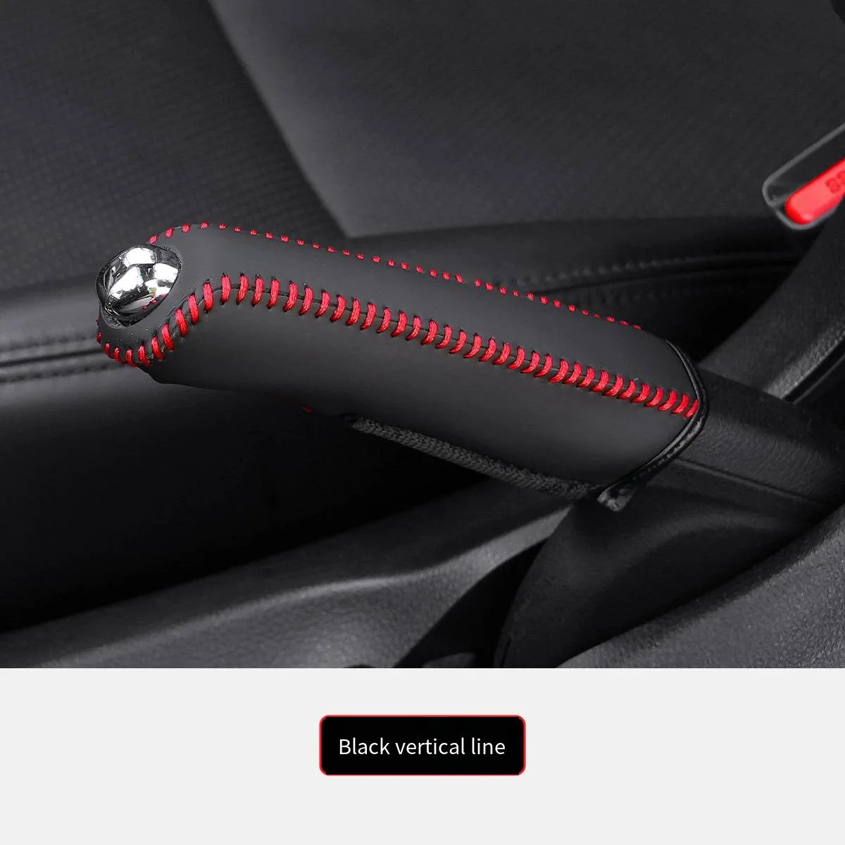 PU Leather Handbrake Cover - Anti-Slip Grip Sleeve