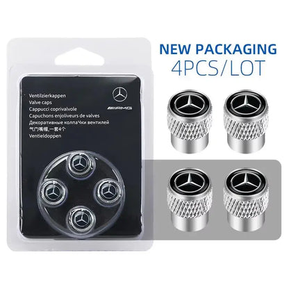 Premium Tire Valve Stem Caps – Decorative Design | Set of 4 | 6 Styles