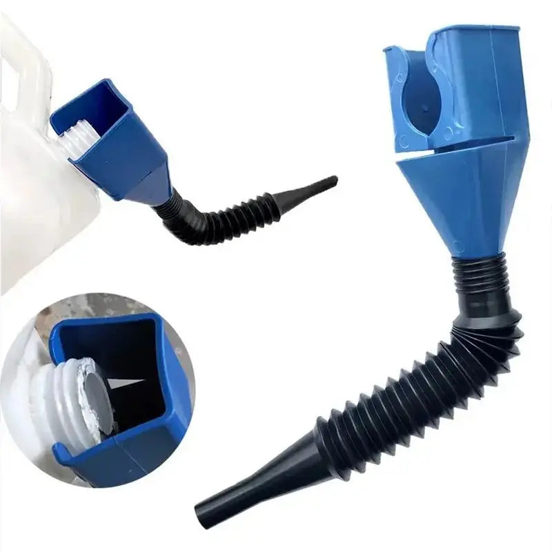 Car Oil Funnel with Filter – Plastic Gasoline Engine Oil Tool