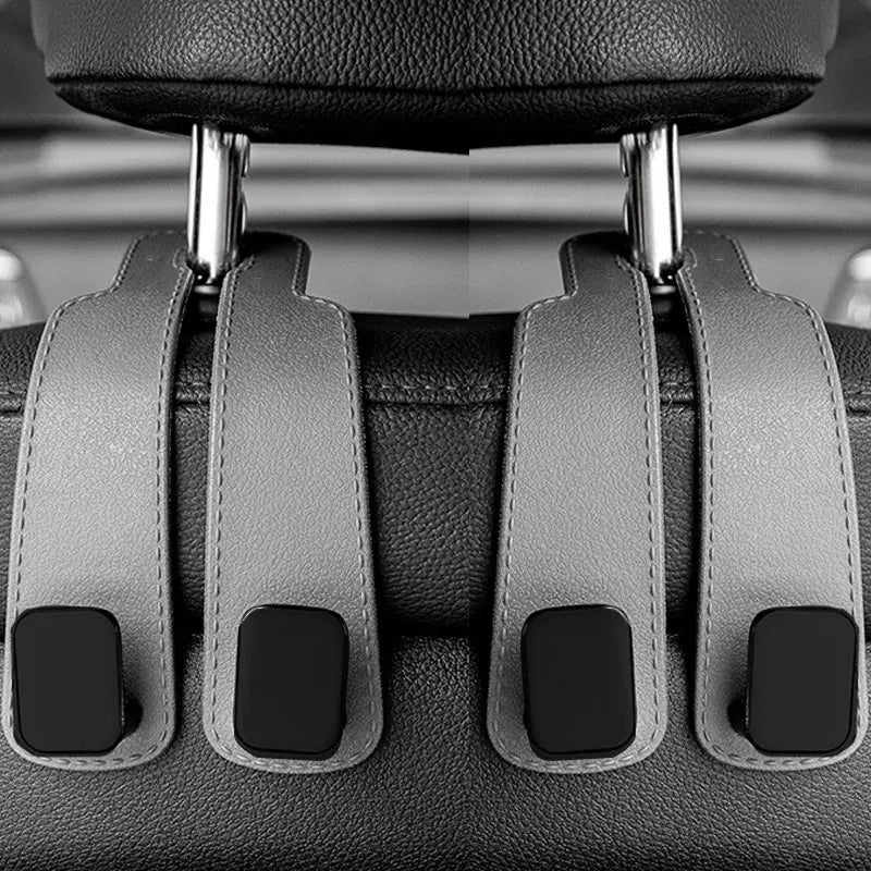 Car Headrest Hooks | 2-Piece Bag Hanger Set