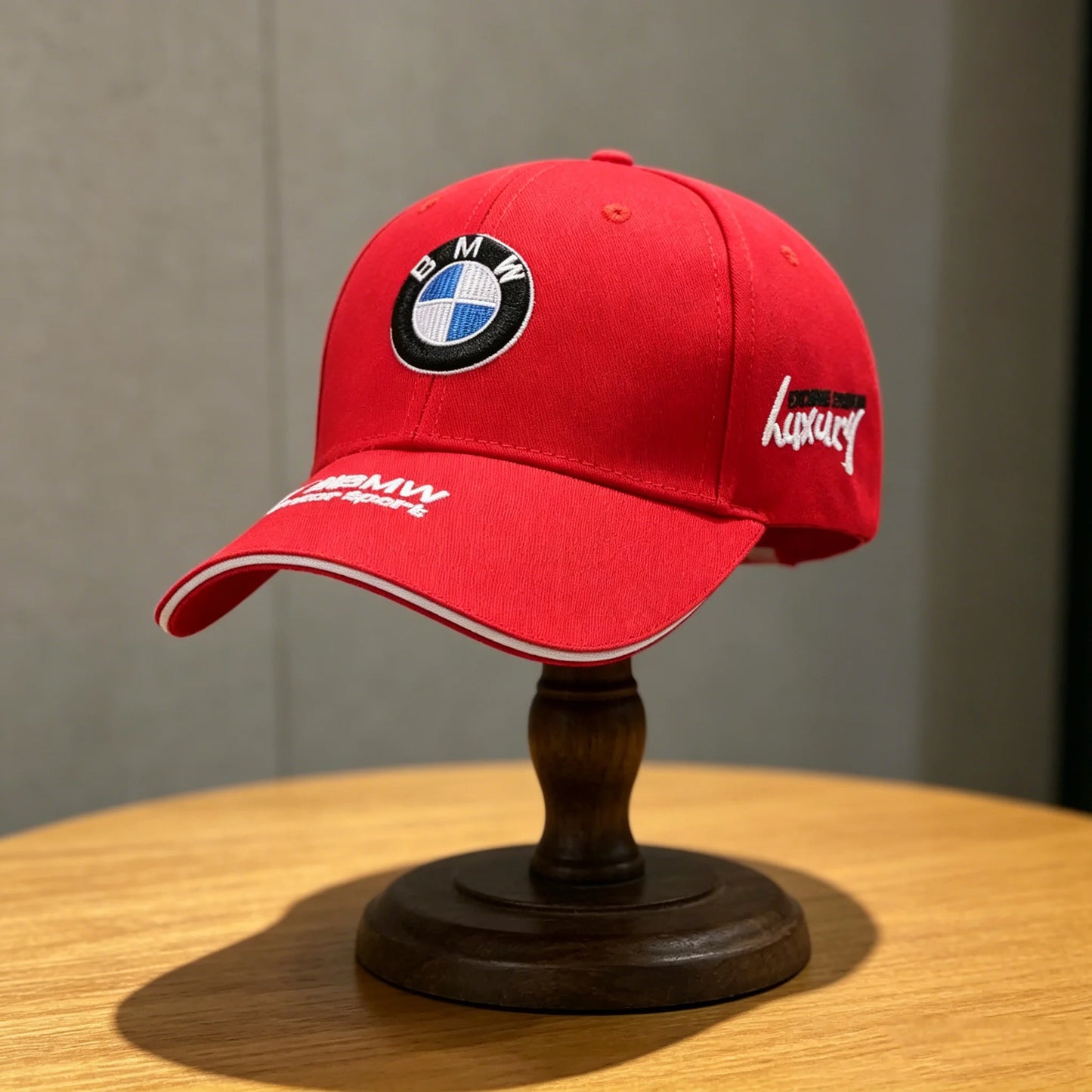 Motorsport Embroidered Baseball Cap – Cotton Sports Hat