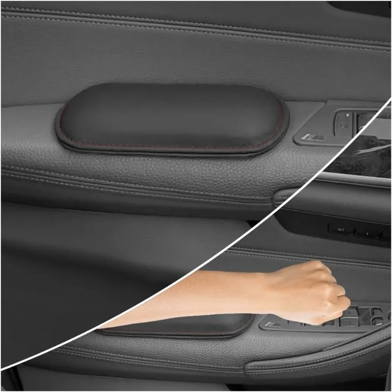Car Door Armrest Pads – Leather & Memory Foam (Set of 2)