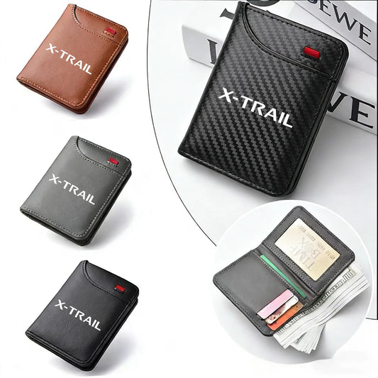 Ultra-Thin PU Carbon Fiber Credit Card Holder Wallet