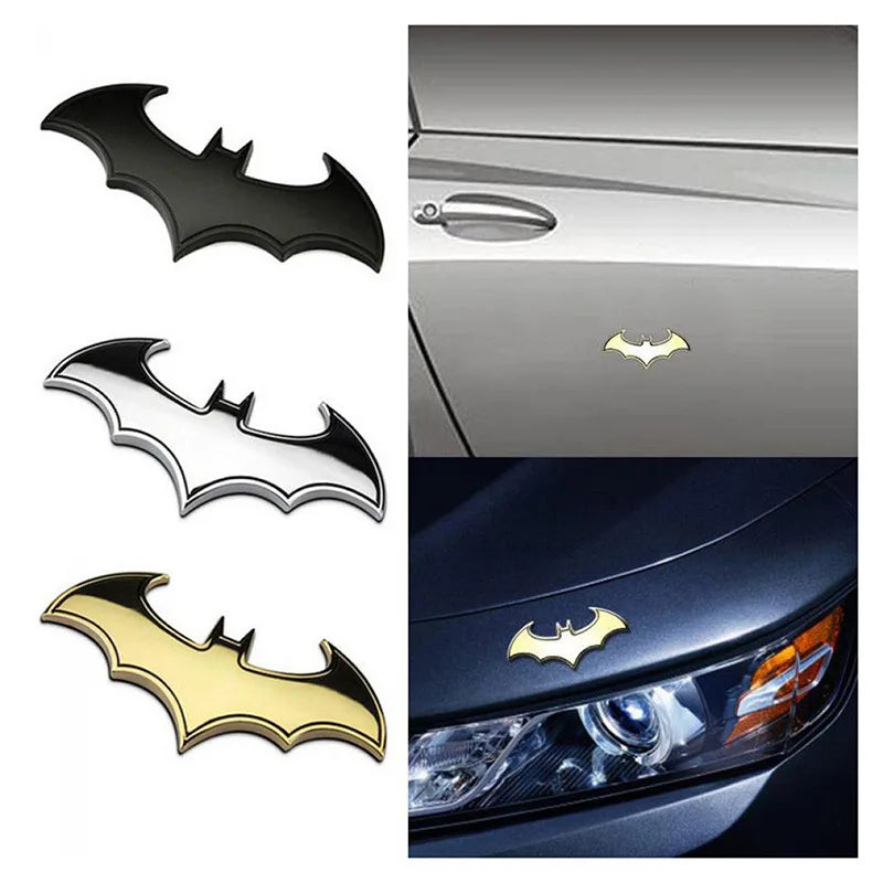 3D Bat Car Emblem Badge