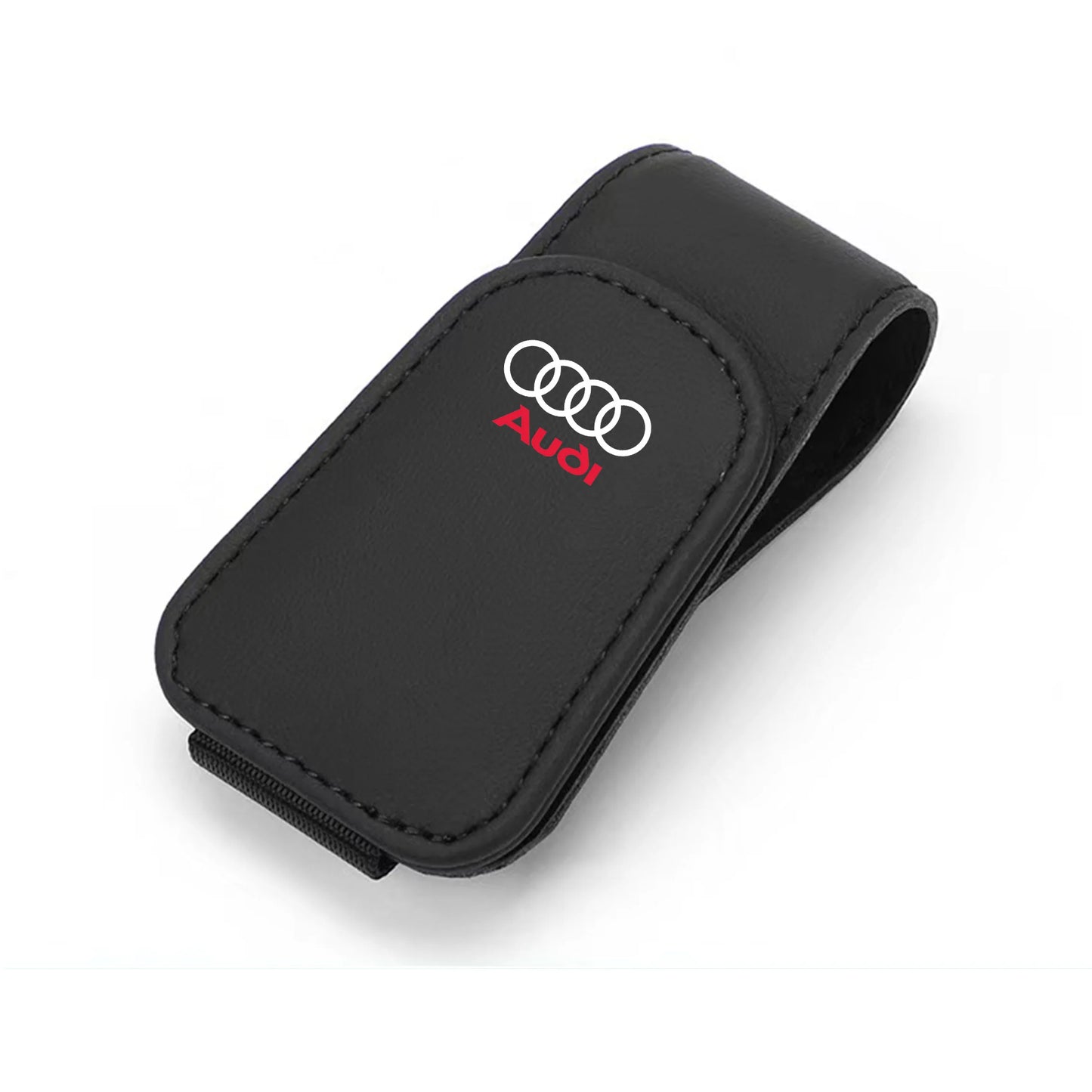 Car Sun Visor Glasses Clip – Leather Sunglasses & Card Holder