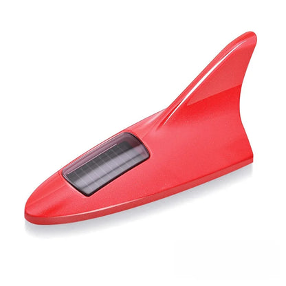 Car Solar LED Anti Collision Light Shark Fin Antenna