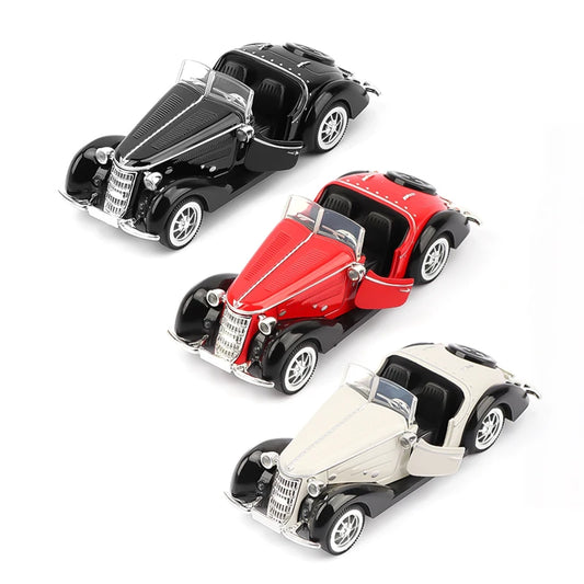 1:32 Classic Pull-Back Diecast Car Model – Opening Doors | 3 Colors