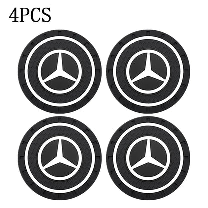 Silicone Car Cup Holder Coasters – Non-Slip | Shockproof | Set of 4