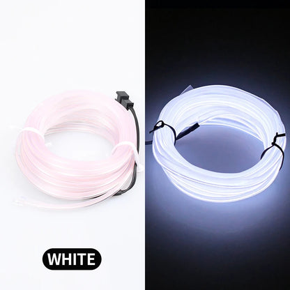 5m Car Interior LED Strip Light – USB Ambient Atmosphere Lamp (5V DIY)