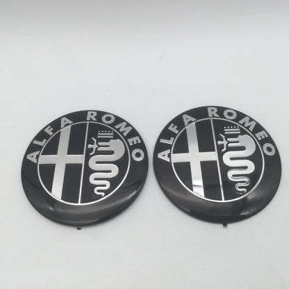 Car Hood Emblem Badge 7.4cm – Front & Rear Trunk Decal Sticker Set of 2