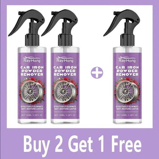 Car Iron Particle & Rust Remover Spray – Paint & Wheel Cleaner (3 x 100ml)