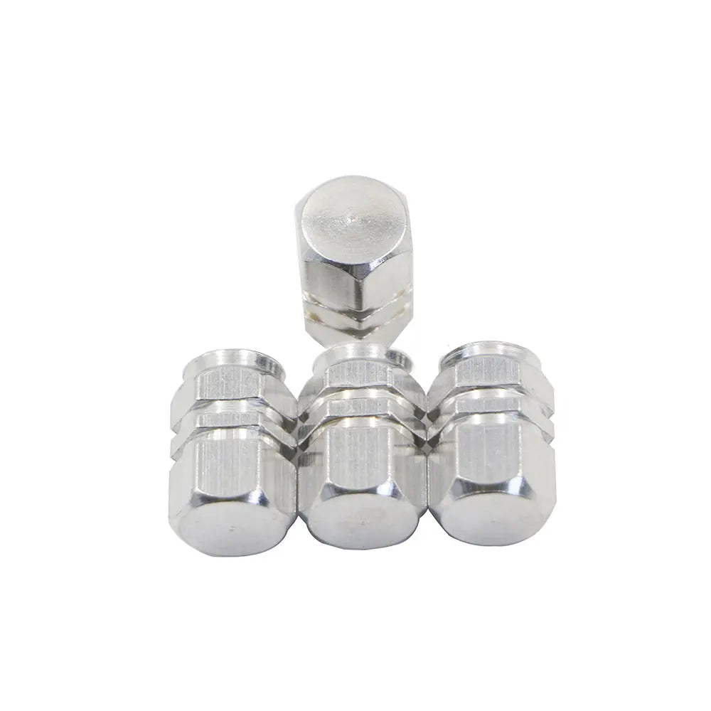 4Pcs Universal Aluminum Valve Caps