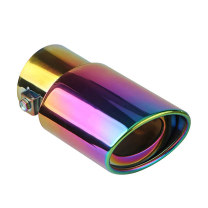 Stainless Steel Exhaust Muffler Tip - 2.5" Inlet Chrome & Color Finish