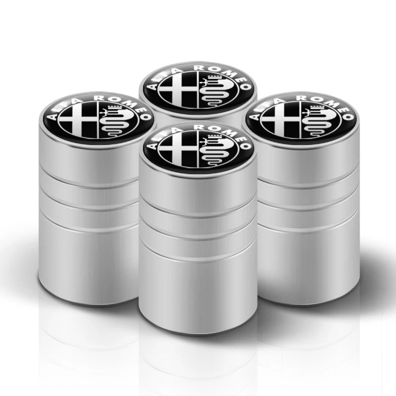 3D Aluminum Tire Valve Caps – Car Wheel Accessories (Set of 4)