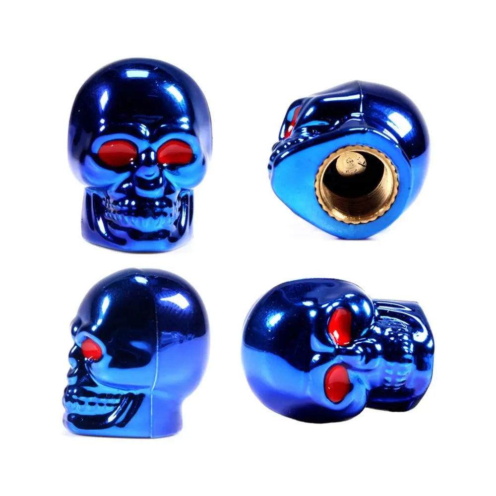4PCS Set Skull Style Valve Cap