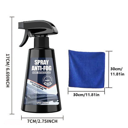 Car Glass Anti-Rain & Anti-Fog Spray – 200ml Hydrophobic Coating