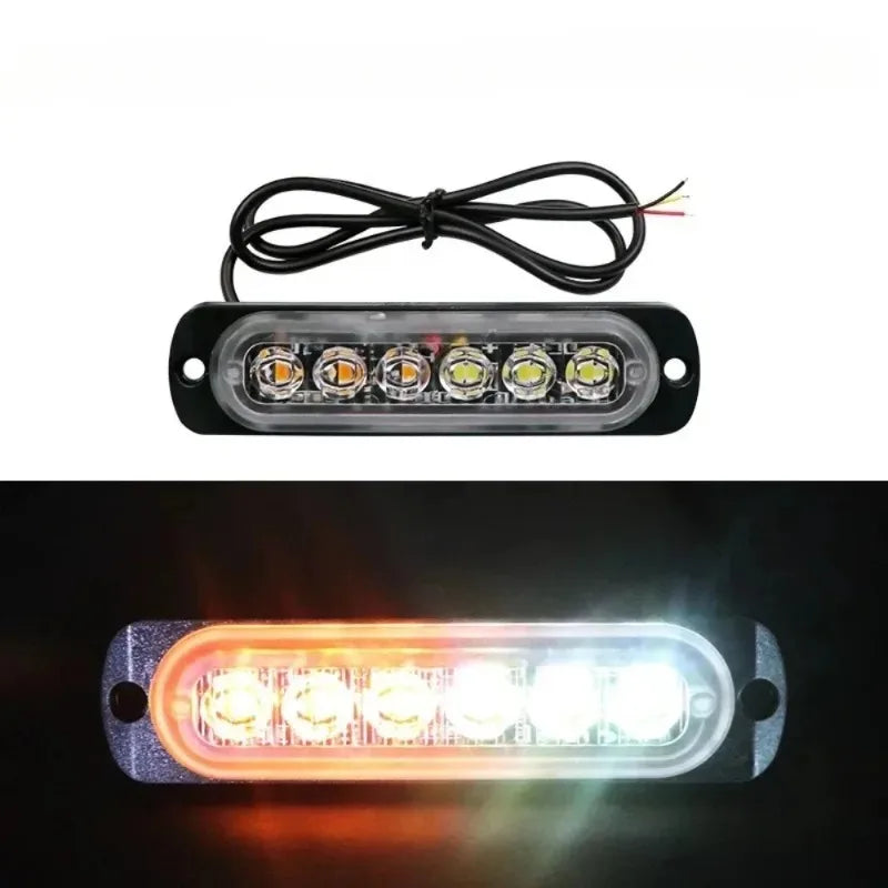 2-Piece LED Strobe Warning Light Kit 12V/24V
