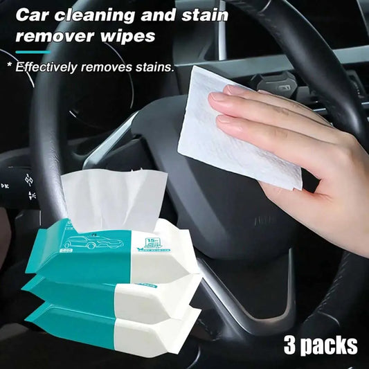 Car Glass Oil Film Removal Wipes – 3-Pack Interior Cleaner