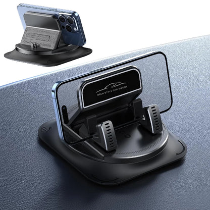 One-Hand Dash Phone Clip - Shockproof 360 Rotating Mount