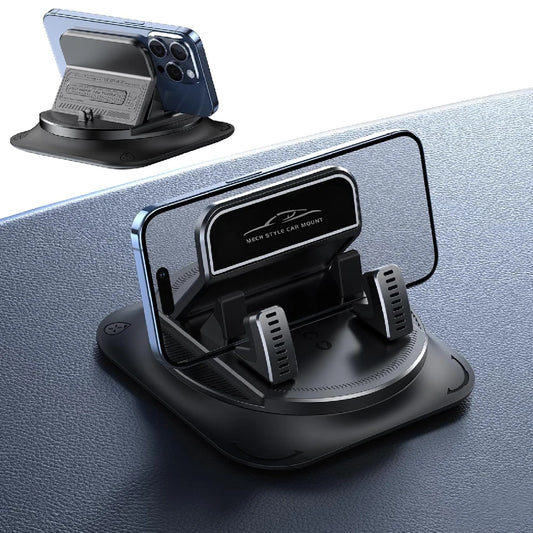 One-Hand Dash Phone Clip - Shockproof 360 Rotating Mount