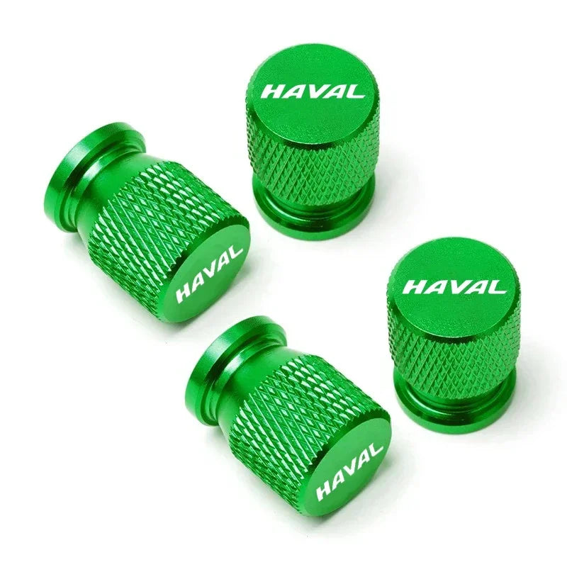 CNC Aluminum Tire Valve Stem Caps – Set of 4 | 7 Colors