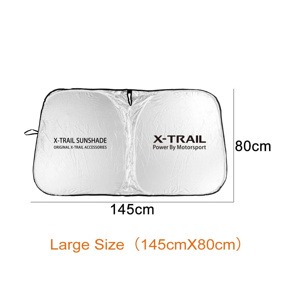 Foldable Car Windshield Sunshade Cover – Anti-UV Silver Coated Cloth