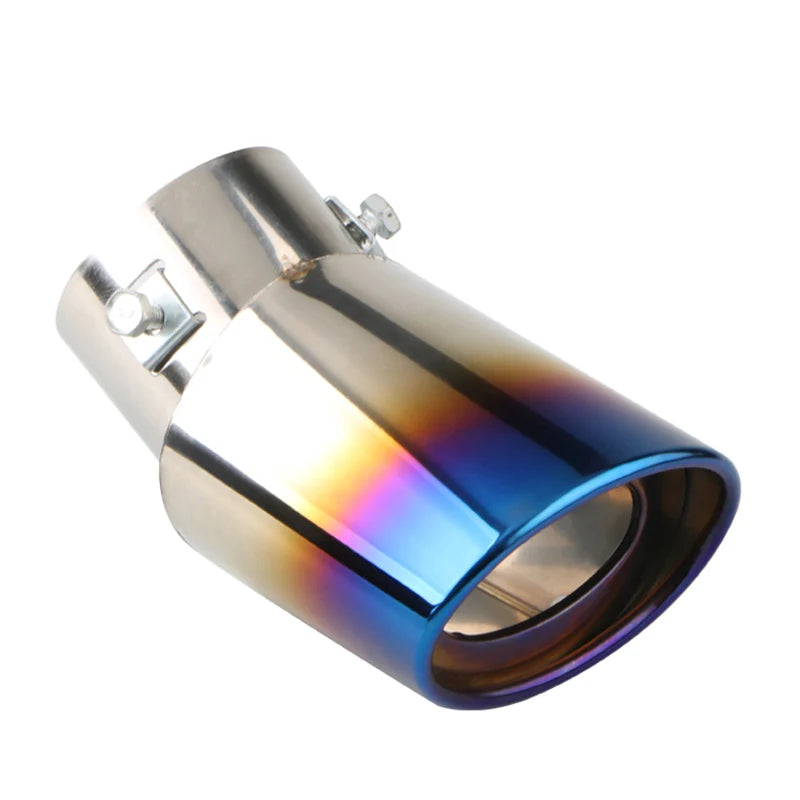 Stainless Steel Exhaust Muffler Tip - 2.5" Inlet Chrome & Color Finish
