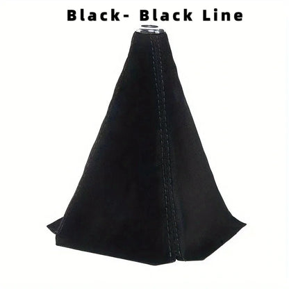Car Gear Shift Knob Cover – Flocking Suede Waterproof Shifter Boot Universal