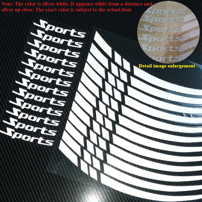Motorcycle Wheel Rim Stripe Sticker – Reflective Decal Tape for 18-21 Inch Wheels