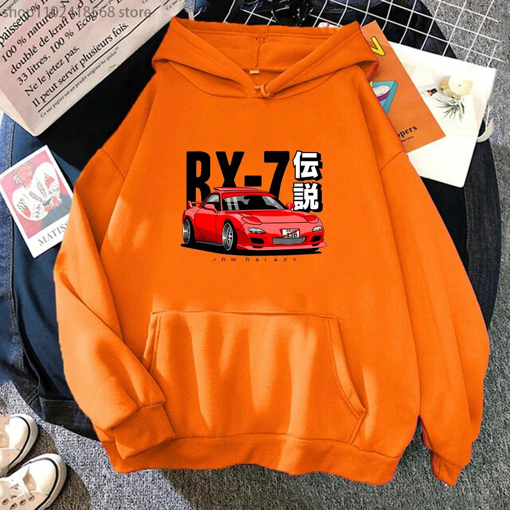 Car Culture Graphic Hoodie – Unisex Fleece Pullover