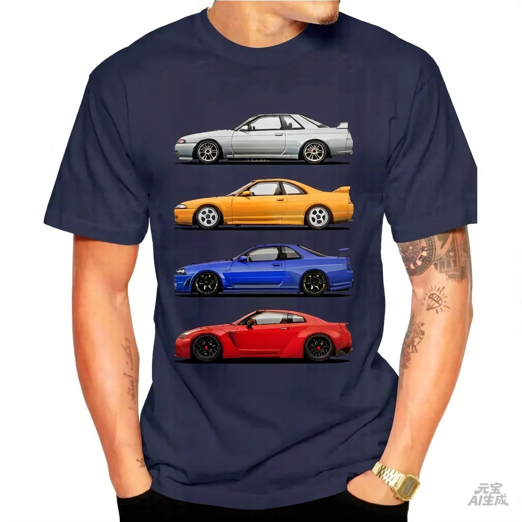 Skyline Car Cotton Shirt